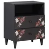 Image de vidaXL Table de Chevet avec tiroir Multicolore 50 x 33 x 60 cm, Chambre, Rectangulaire, Design Moderne, Élégant pour Un Espace de Vie Confortable et Détente, Style de Mobilier Minimaliste