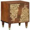 Image de vidaXL Cabinet de Chevet avec Porte Marron Miel 40 x 33 x 46 cm, Mobilier de Chambre Moderne, Table de Chevet rectangulaire, Rangement de Chevet Durable, Organiseur Compact pour Petits espaces