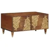 Image de vidaXL Table Basse Marron Miel 80 x 50 x 40 cm Bois de Mangue Massif, Table Basse Élégante, Bois de Manguier Rectangulaire, Design Moderne, Durable pour Le Salon, Artisanale, Mobilier Fonctionnel