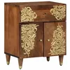 Image de vidaXL Cabinet de Chevet avec Porte Marron Miel 50 x 33 x 60 cm, Table de Chevet Moderne rectangulaire, Meuble Fonctionnel, Rangement Compact pour Vos Essentiels de Chambre
