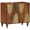 Image de vidaXL Meuble sous-Vasque de Salle de Bain Marron Miel 62 x 33 x 58 cm, Rangement de Salle de Bain élégant, Armoire en Bois Traditionnel, organisateurs rectangulaires pour Solutions Pratiques.
