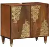 Image de vidaXL Armoire d'évier avec stockage Marron miel 62 x 33 x 58 cm