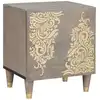 Image de vidaXL Cabinet de chevet avec porte Gris 40 x 33 x 46 cm
