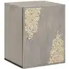 Image de vidaXL Meuble mural Gris 38 x 33 x 48 cm Bois de mangue massif