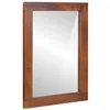 Image de vidaXL Miroir Rectangulaire Marron et Argent 50 x 2,5 x 70 cm, Miroir Mural de Salle de Bain, Design rectangulaire Chic, reflet Clair, d pièces déco pour Votre Coiffeuse
