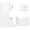 Image de vidaXL Ensemble d'armoires Cuisine 7pcs Kalmar Blanc Bois d'ingénierie, Ensemble d'armoire, étagère de Rangement, Placard, Armoire de Cuisine