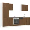 Image de vidaXL Ensemble de 7 meubles de cuisine en bois d'ingénierie "Kalmar" en chêne brun