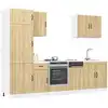 Image de vidaXL Ensemble d'armoires de cuisine 7 pcs Lucca bois d'ingénierie