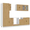 Image de vidaXL Ensemble d'armoires de cuisine 8 pcs Kalmar bois d'ingénierie, ensemble d'armoires, étagère de rangement, placard, armoire de cuisine