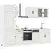 Image de vidaXL Ensemble de 8 meubles de cuisine "Lucca" en bois d'ingénierie blanc brillant