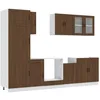 Image de vidaXL Ensemble d'armoires de Cuisine 8 pcs Kalmar Bois d'ingénierie, Ensemble d'armoires, étagère de Rangement, Placard, Armoire de Cuisine