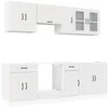 Image de vidaXL Ensemble d'armoires Cuisine 8pcs Kalmar Blanc Bois d'ingénierie