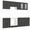 Image de vidaXL Ensemble d'armoires de cuisine 8 pcs Kalmar bois d'ingénierie, ensemble d'armoires, étagère de rangement, placard, armoire de cuisine