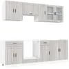 Image de vidaXL Ensemble d'armoires de cuisine 8 pcs Kalmar bois d'ingénierie, ensemble d'armoires, étagère de rangement, placard, armoire de cuisine