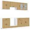 Image de vidaXL Ensemble d'armoires de cuisine 8 pcs Kalmar bois d'ingénierie, ensemble d'armoires, étagère de rangement, placard, armoire de cuisine