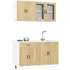 Image de vidaXL Ensemble de 4 meubles de cuisine "Porto" en chêne Sonoma