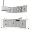 Image de vidaXL Ensemble d'armoires de cuisine 11 pcs Lucca bois d'ingénierie