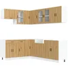 Image de vidaXL Ensemble d'armoires de Cuisine 11 pcs Porto Bois d'ingénierie