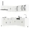 Image de vidaXL Ensemble d'armoires de cuisine 11 pcs Lucca bois d'ingénierie