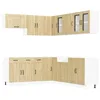 Image de vidaXL Ensemble d'armoires de Cuisine 11 pcs Lucca Bois d'ingénierie