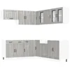 Image de vidaXL Ensemble d'armoires de Cuisine 11 pcs Lucca Bois d'ingénierie