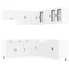 Image de vidaXL Ensemble d'armoires cuisine 11pcs Porto blanc bois d'ingénierie