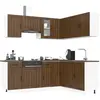 Image de vidaXL Ensemble de 11 meubles de cuisine en bois d'ingénierie "Kalmar" en chêne brun