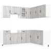 Image de vidaXL Ensemble d'armoires de Cuisine 11 pcs Lucca Bois d'ingénierie, Ensemble d'armoires, étagère de Rangement, Placard, Armoire de Cuisine