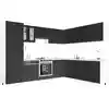 Image de vidaXL Ensemble d'armoires de cuisine 14 pcs Lucca bois d'ingénierie