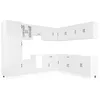 Image de vidaXL Ensemble d'armoires de cuisine 14 pcs Lucca bois d'ingénierie, ensemble d'armoires, étagère de rangement, placard, armoire de cuisine