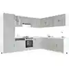 Image de vidaXL Ensemble d'armoires de cuisine 14 pcs Porto bois d'ingénierie