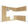 Image de vidaXL Ensemble d'armoires de Cuisine 14 pcs Porto Bois d'ingénierie