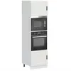 Image de vidaXL Armoires de four 2 pcs Porto blanc bois d'ingénierie