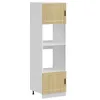 Image de vidaXL Armoires de Four 2 pcs Porto chêne Sonoma Bois d'ingénierie, unité de Four, Armoire de Four de Cuisine, unité de Base de Four