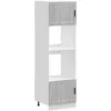 Image de vidaXL Armoires de Four 2 pcs Porto Sonoma Gris Bois d'ingénierie, unité de Four, Armoire de Four de Cuisine, unité de Base de Four