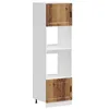 Image de vidaXL Armoires de Four 2 pcs Porto Vieux Bois Bois d'ingénierie, unité de Four, Armoire de Four de Cuisine, unité de Base de Four