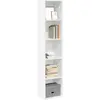 Image de vidaXL Bibliothèque blanc 40x30x189 cm bois d'ingénierie
