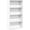 Image de vidaXL Bibliothèque Blanc 80x30x152 cm Bois d'ingénierie, étagère, étagère à Livres, Support de Livre, Armoire de Rangement, étagère de Rangement