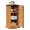 Image de vidaXL Cabinet de Salle de Bain Vigo Marron Miel 37 x 34 x 80 cm, Organisateur de Salle de Bain, Rangement Rustique, Armoire compacte, Cabinet Pratique, Gain de Place idéal