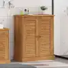 Image de vidaXL Armoire de salle de bain avec porte VIGO Marron et Marron Miel