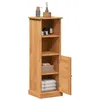 Image de vidaXL Armoire de Salle de Bain avec Porte Vigo Marron et Marron Miel