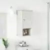 Image de vidaXL Armoire de salle de bain avec porte VIGO Blanc et Blanc Antique