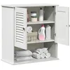 Image de vidaXL Armoire de Salle de Bain avec Porte Vigo Blanc et Blanc Antique, Cabinet de Salle de Bain, Étagère Moderne Murale, Rangement Rectangulaire pour la Maison, Organisation Pratique