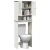 Image de vidaXL Armoire de Toilette avec étagère Vigo Blanc 60 x 27 x 161 cm, Solutions de Rangement pour Salle de Bain, Cabinet Mural Moderne avec Portes, Beaucoup d'étagères, Organisation Pratique