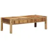 Image de vidaXL Table Basse Marron 110 x 55 x 35 cm Bois Massif de récupération, Table Basse Moderne, Rectangulaire, Pratique pour Salon, Design Contemporain pour Votre Intérieur