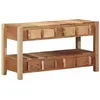 Image de vidaXL Meuble TV Marron 83 x 33 x 46 cm Bois Recyclé Solide, Meuble TV Moderne, Console rectangulaire, Rangement Pratique, Meuble en Bois Contemporain, déco Minimaliste pour la Maison