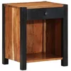 Image de vidaXL Cabinet de Chevet Marron 40 x 35 x 50 cm Bois d'acacia Massif, Armoire de Nuit Moderne, Design rectangulaire, Petite Table en Bois, Rangement Minimaliste, déco Chambre