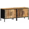 Image de vidaXL Cabinet de Chevet Marron et Noir 50 x 30 x 45 cm, Table de Nuit Moderne, Rangement Compact, Organisateur Pratique, Cabinet Minimaliste pour la Chambre