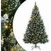 Image de vidaXL Sapin de Noël Artificiel 150 LED 120 cm, Arbre de Noël, Sapin de Noël réaliste, Ornement de Noël, Faux Sapin de Noël, décoration de Noël