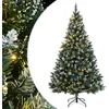 Image de vidaXL Sapin de Noël Artificiel 300 LED 180 cm, Arbre de Noël, Sapin de Noël réaliste, Ornement de Noël, Faux Sapin de Noël, décoration de Noël
